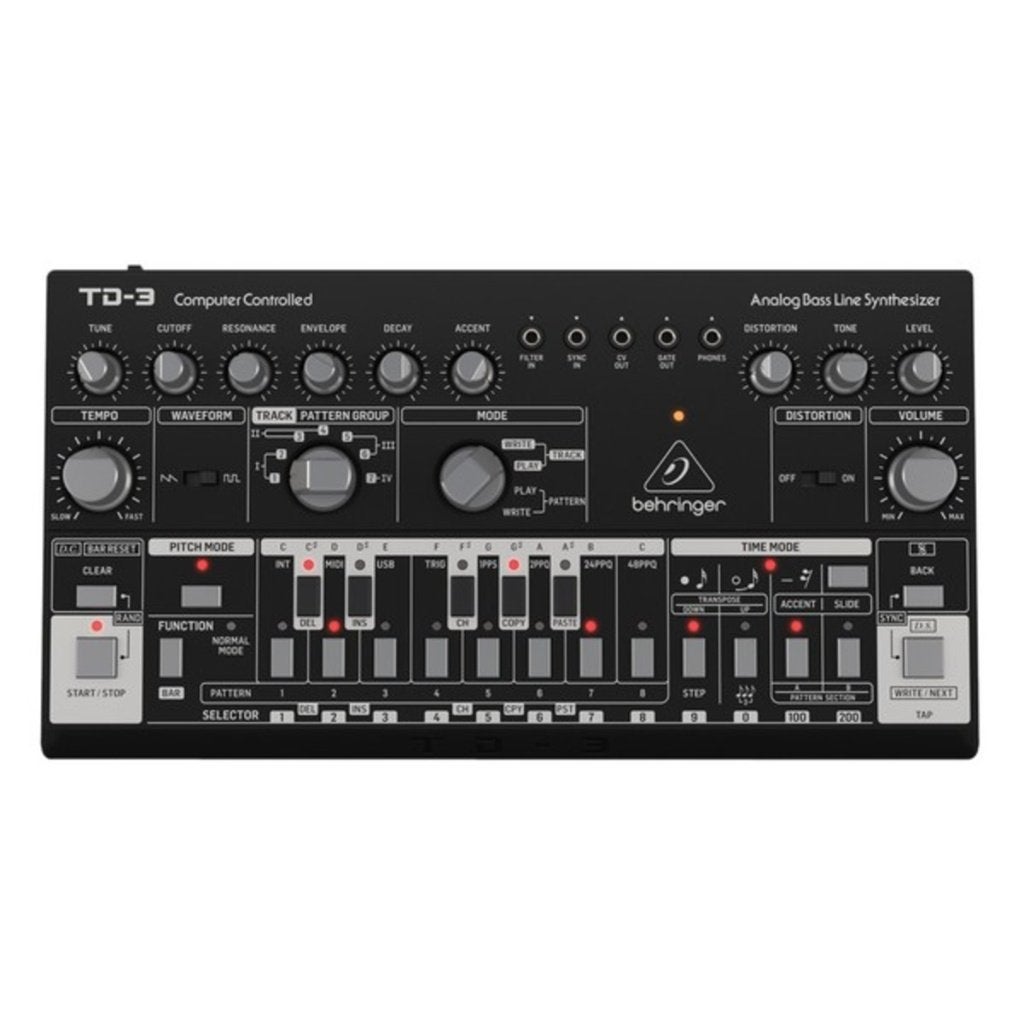 Behringer TD-3-BK analoge bass line synthesizer zwart, Muziek en Instrumenten, ., Ophalen of Verzenden, ., .