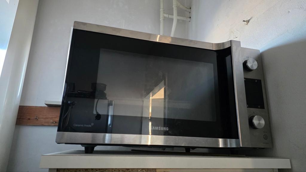 Samsung MC455TERCSR - Combi-magnetron - RVS, Witgoed en Apparatuur, Magnetrons, Grill, Hete lucht, Ophalen of Verzenden