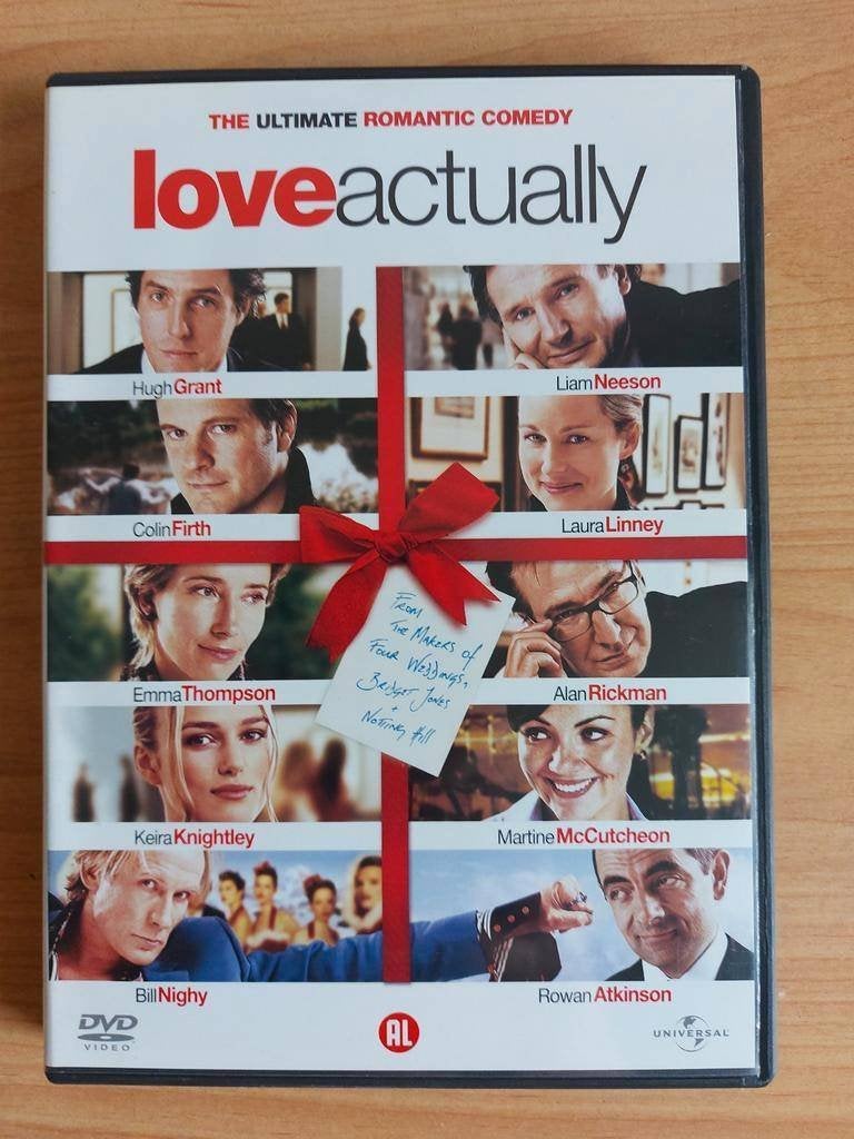 Love Actually - Hugh Grant Liam Neeson, Alle leeftijden, Ophalen of Verzenden, Zo goed als nieuw, Romantische komedie