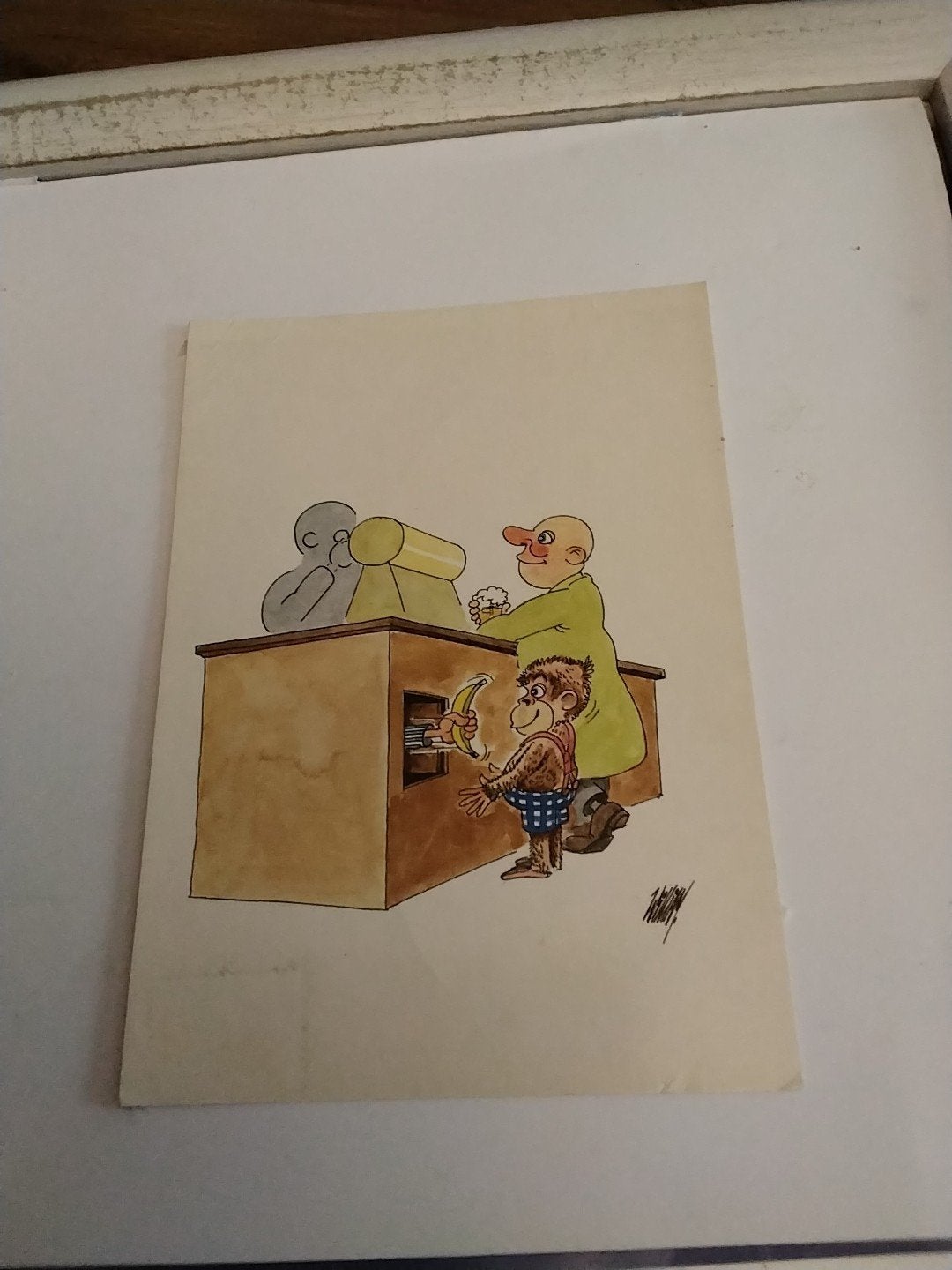 AAPJE HAALT BANAAN UIT HOUTEN TOONBANK, Ophalen of Verzenden, Overige thema's