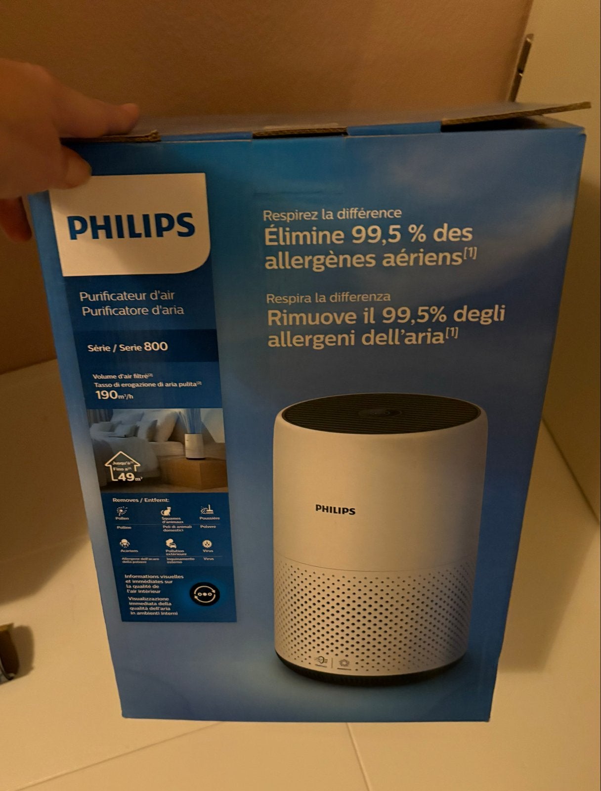 Philips Luchtreiniger Serie 800 - Zo goed als nieuw, Ophalen of Verzenden, Zo goed als nieuw, Luchtreiniger