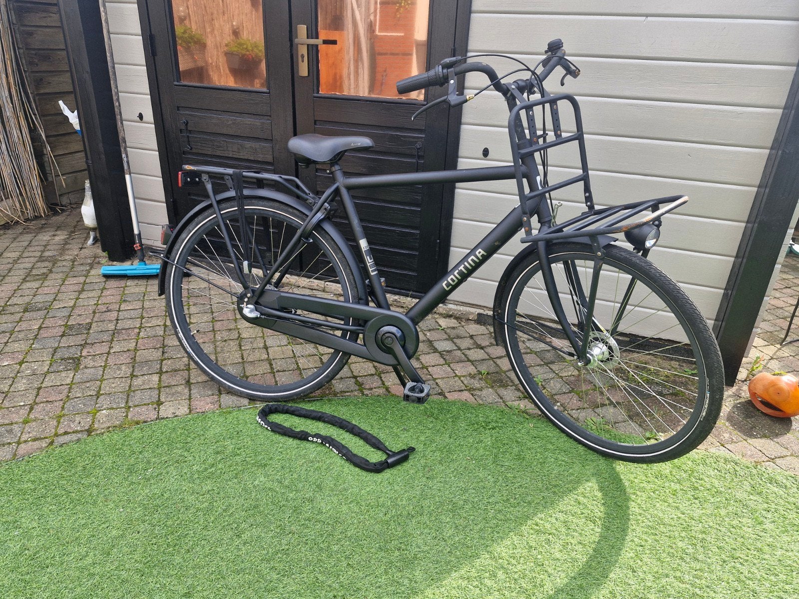 Cortina U1 transportfiets 2 jaar oud!, Gebruikt, Versnellingen, Trommelrem, Ophalen