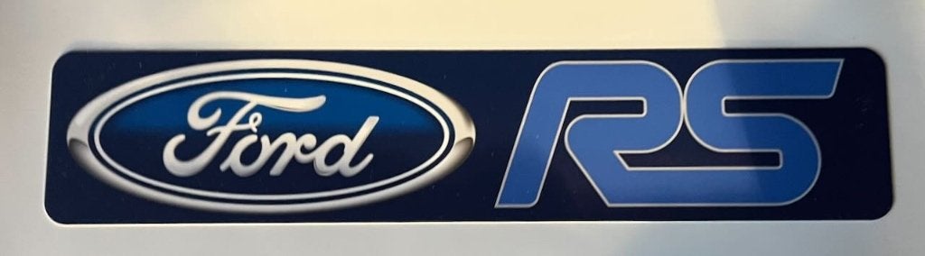 FORD RS   - showplaat  kentekenplaat - reclamebord, Ophalen of Verzenden, Zo goed als nieuw, Auto's