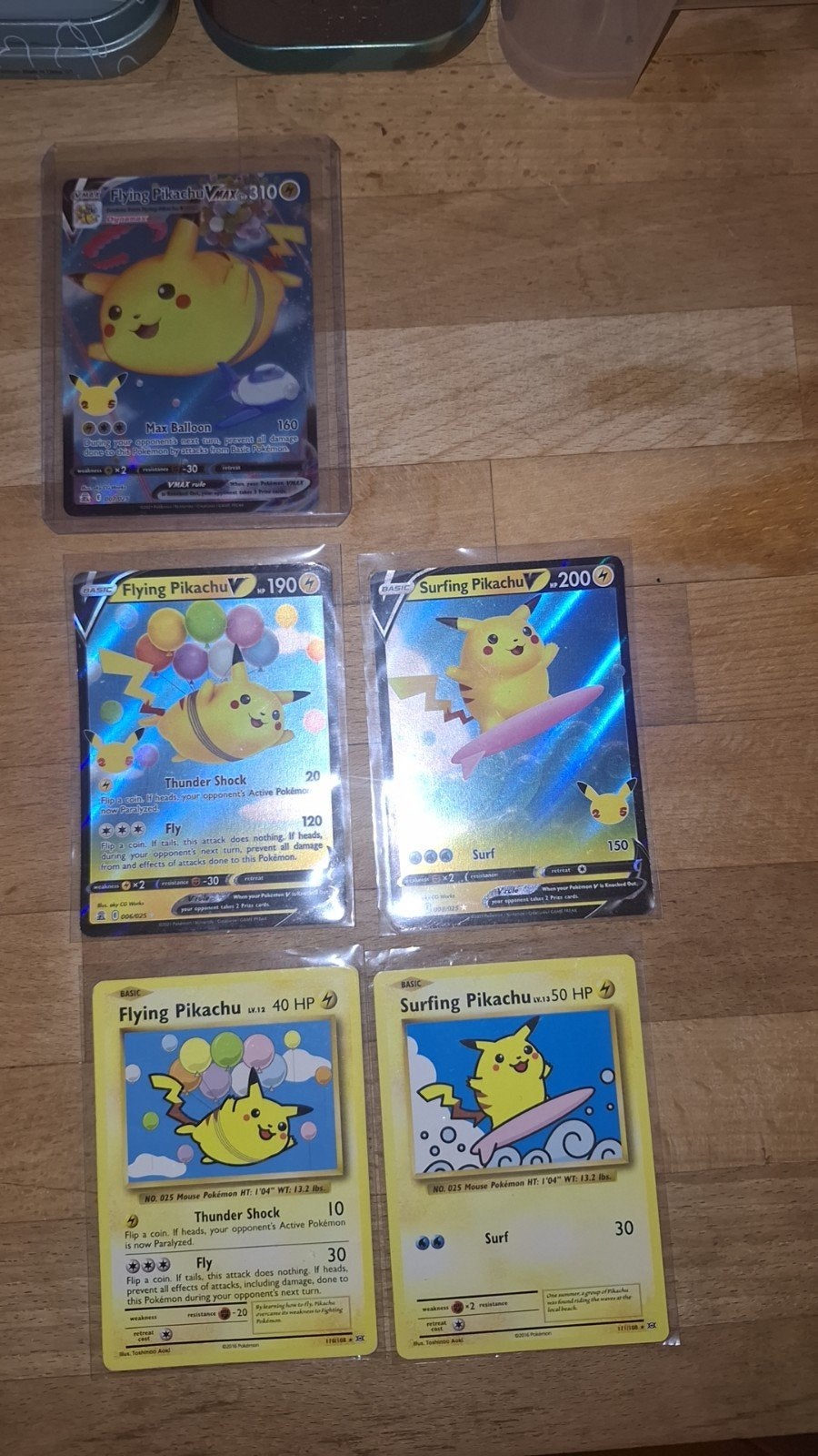 Pokémon Pikachu Kaarten Set - VMAX, V en Promos, Ophalen, Zo goed als nieuw, Meerdere kaarten