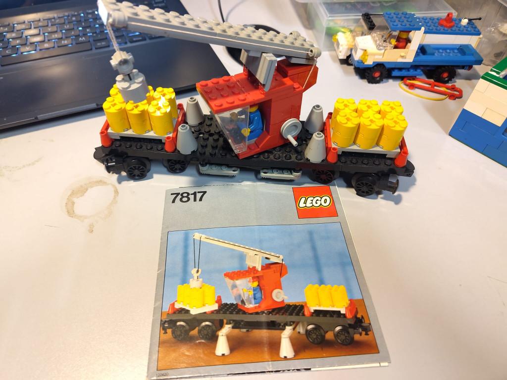 Lego set 7817 Trein kraan 12V, Kinderen en Baby's, Speelgoed | Duplo en Lego, Compleet, Gebruikt, Overige thema's, Lego