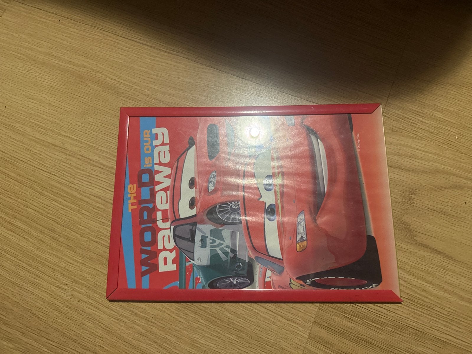 Cars fotolijstje met Lightning McQueen, Kunststof, Ophalen of Verzenden, Zo goed als nieuw, Fotolijst