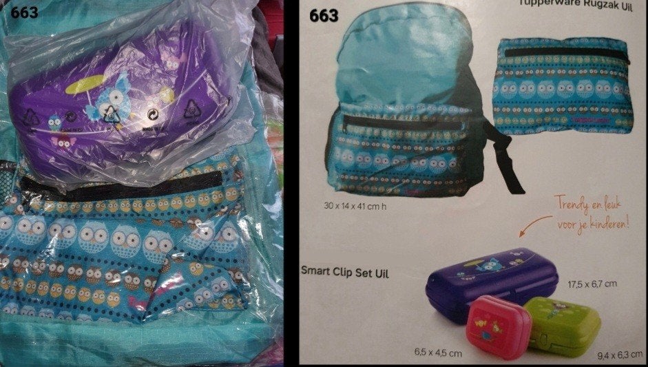 Tupperware School / Werk setjes met tas (zie omschrijving), Huis en Inrichting, Overige kleuren, 500 ml, Overige typen, Nieuw