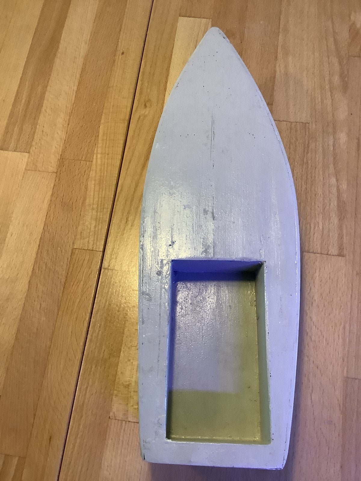 Houten romp bootje 40 cm lang, Ophalen, Zo goed als nieuw