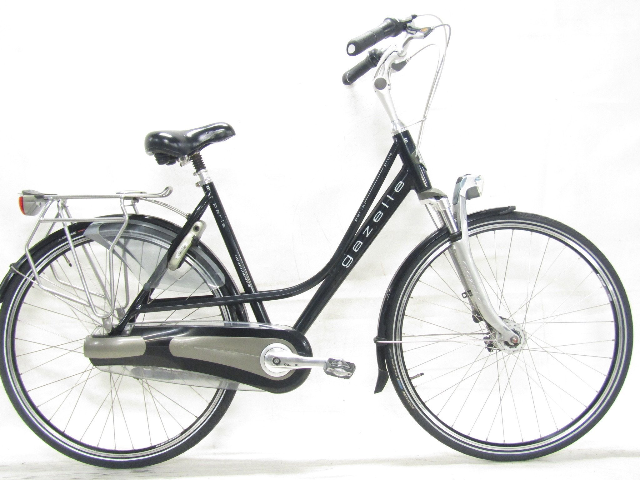 Gazelle Paris zwart dames 53cm 28inch, 53 tot 56 cm, Gebruikt, Gazelle, Versnellingen