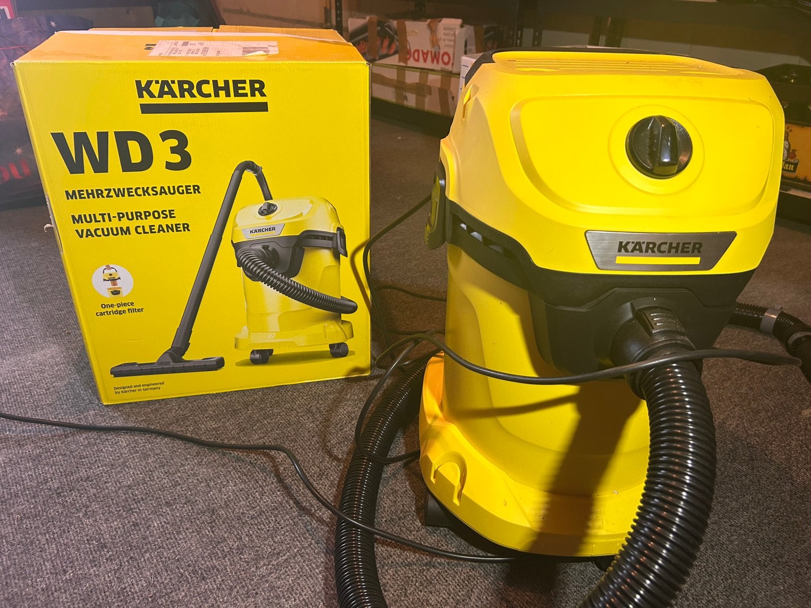 Kärcher nat en droogzuiger WD3, Ophalen, Zo goed als nieuw, Elektrisch