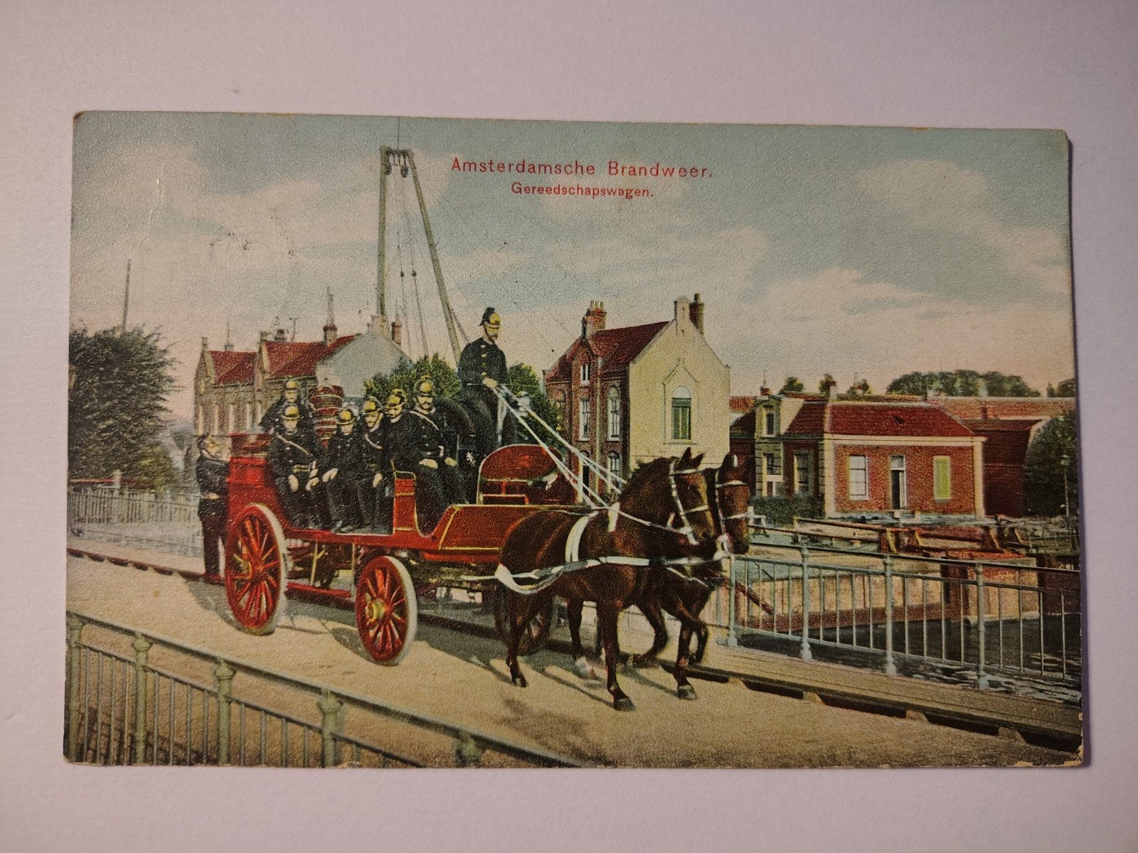 Amsterdam Brandweer. Gereedschapswagen., Ophalen of Verzenden, Noord-Holland