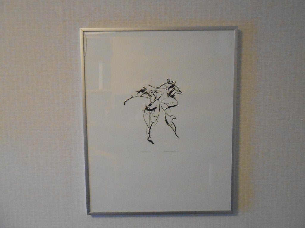 ingelijste zeefdruk Guusje Kaayk 2003 (6/10), Zeefdruk, Gelimiteerde oplage, Abstract, Ophalen