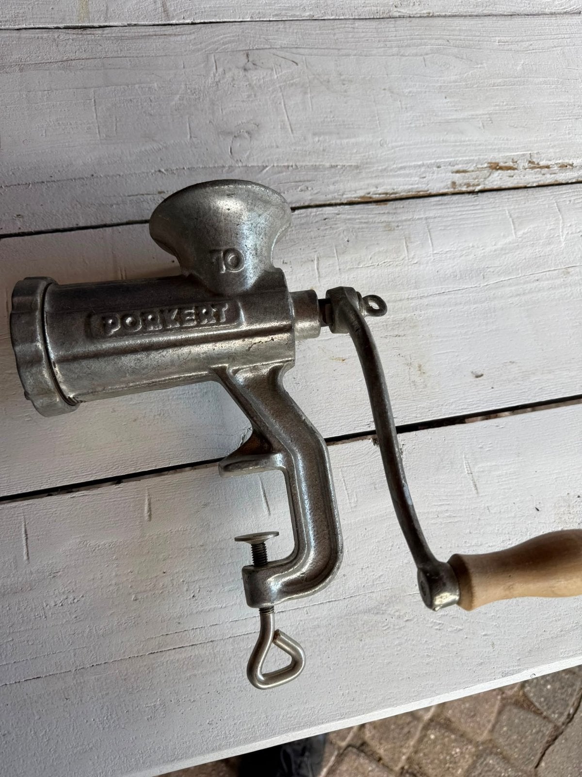 Vintage Porkert Vleesmolen - Maat 10, Ophalen of Verzenden
