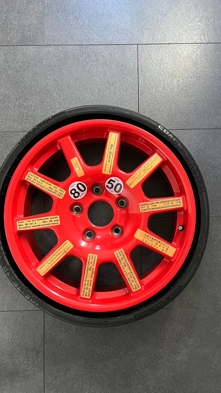 Porsche Cayenne Noodwiel Reservewiel inklapbaar., Ophalen of Verzenden