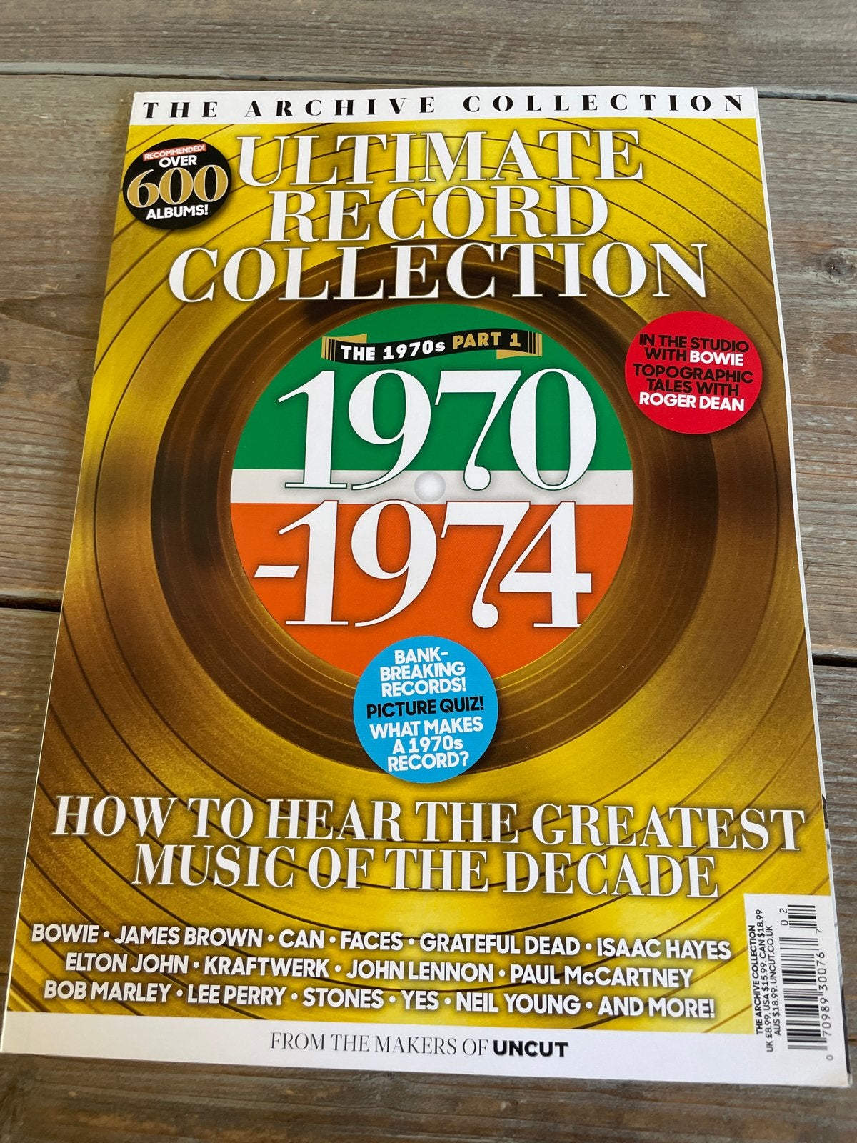Ultimate Record Collection 1970-1974 Glossy Muziektijdschrif, Boeken, Muziek, Ophalen of Verzenden, Zo goed als nieuw, Genre of Stijl