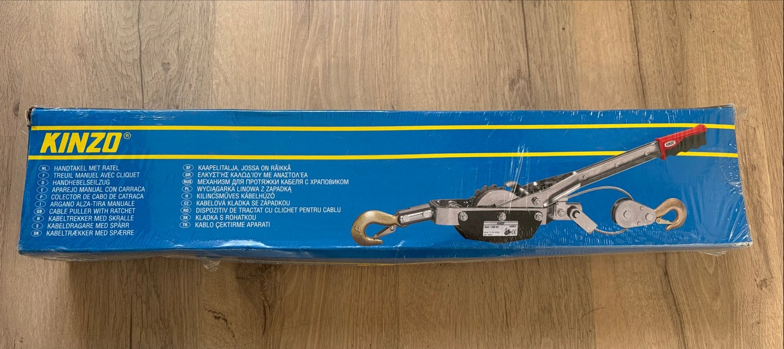 Kinzo Handmatige Kabellier Lier Max. 1300 KG, Ophalen, Nieuw, Handmatig
