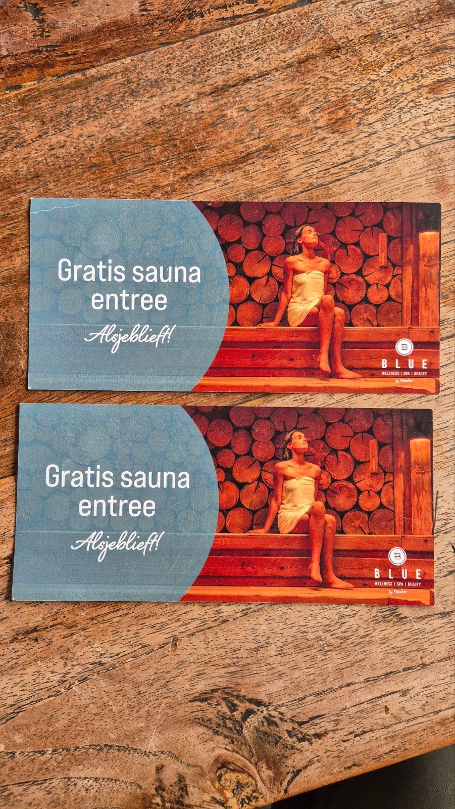 2 toegangskaartjes voor de sauna BLUE Welness, Tickets en Kaartjes, Twee personen, Kortingsbon, Spa of Sauna