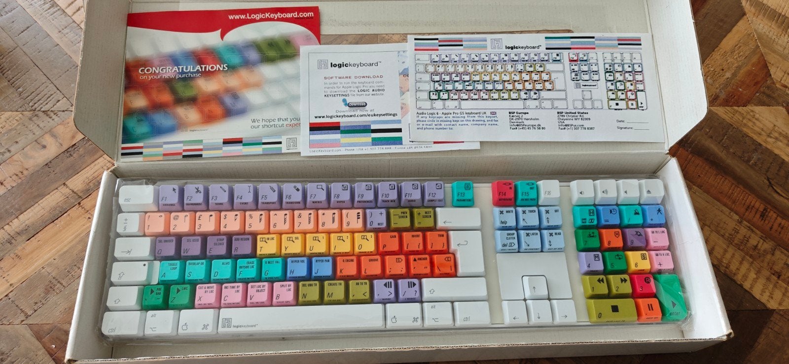 LogicKeyboard Apple Logic Toetsenbord A1048 nieuw, Multimediatoetsen, Nieuw, Qwerty, Bedraad
