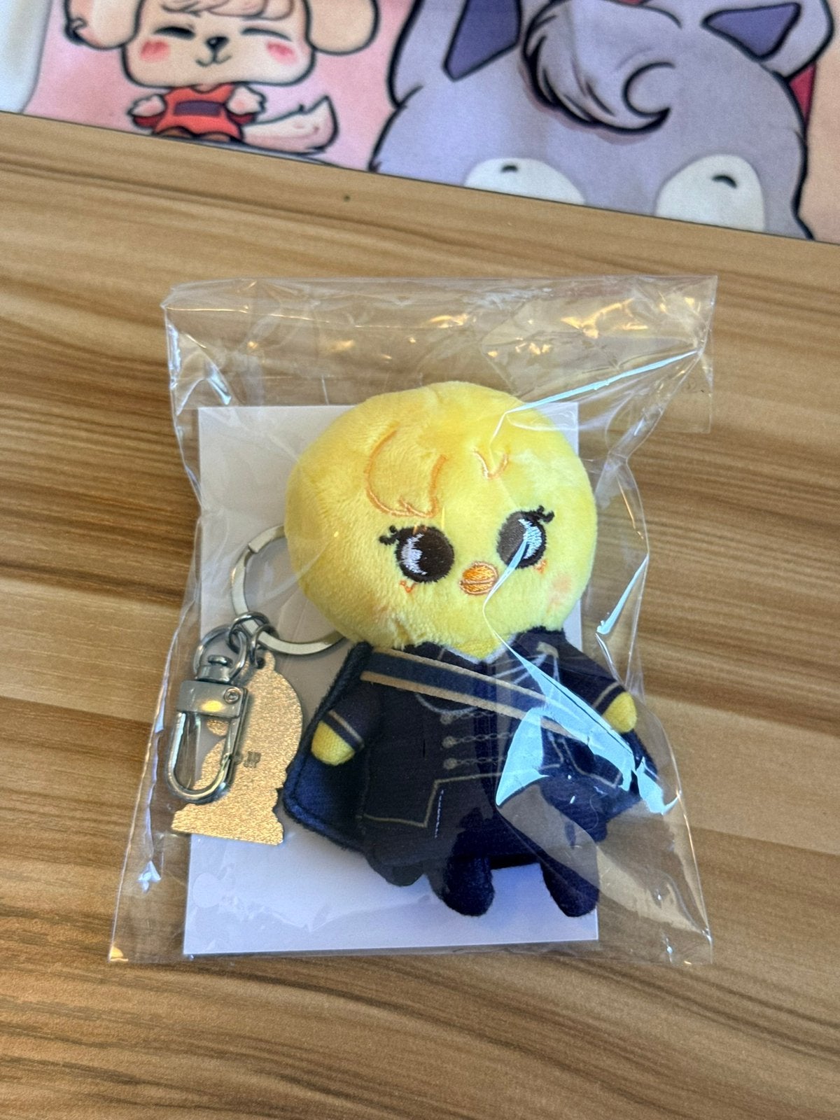 Stray Kids officieel BbokAri Felix skzoo keychain Force, Ophalen of Verzenden, Zo goed als nieuw, Foto of Kaart