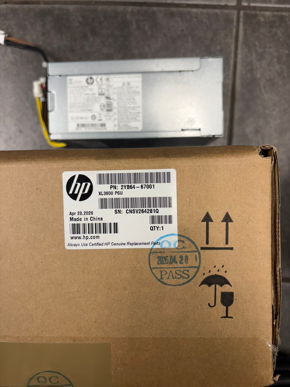 onderdelen HP T1600 T1700 T2600 plotter voeding 2yB64, Ophalen of Verzenden, Zo goed als nieuw, HP >