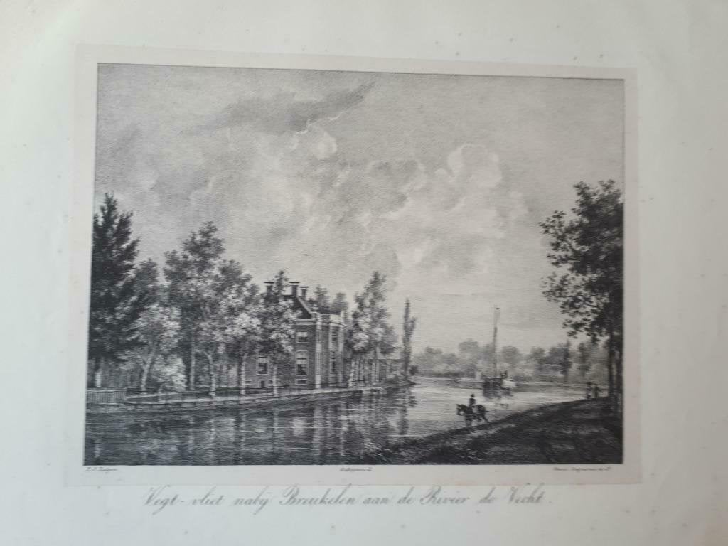 19/ Breukelen    Vechtvliet  Litho 1836  vrij zeldzaam, Ophalen of Verzenden