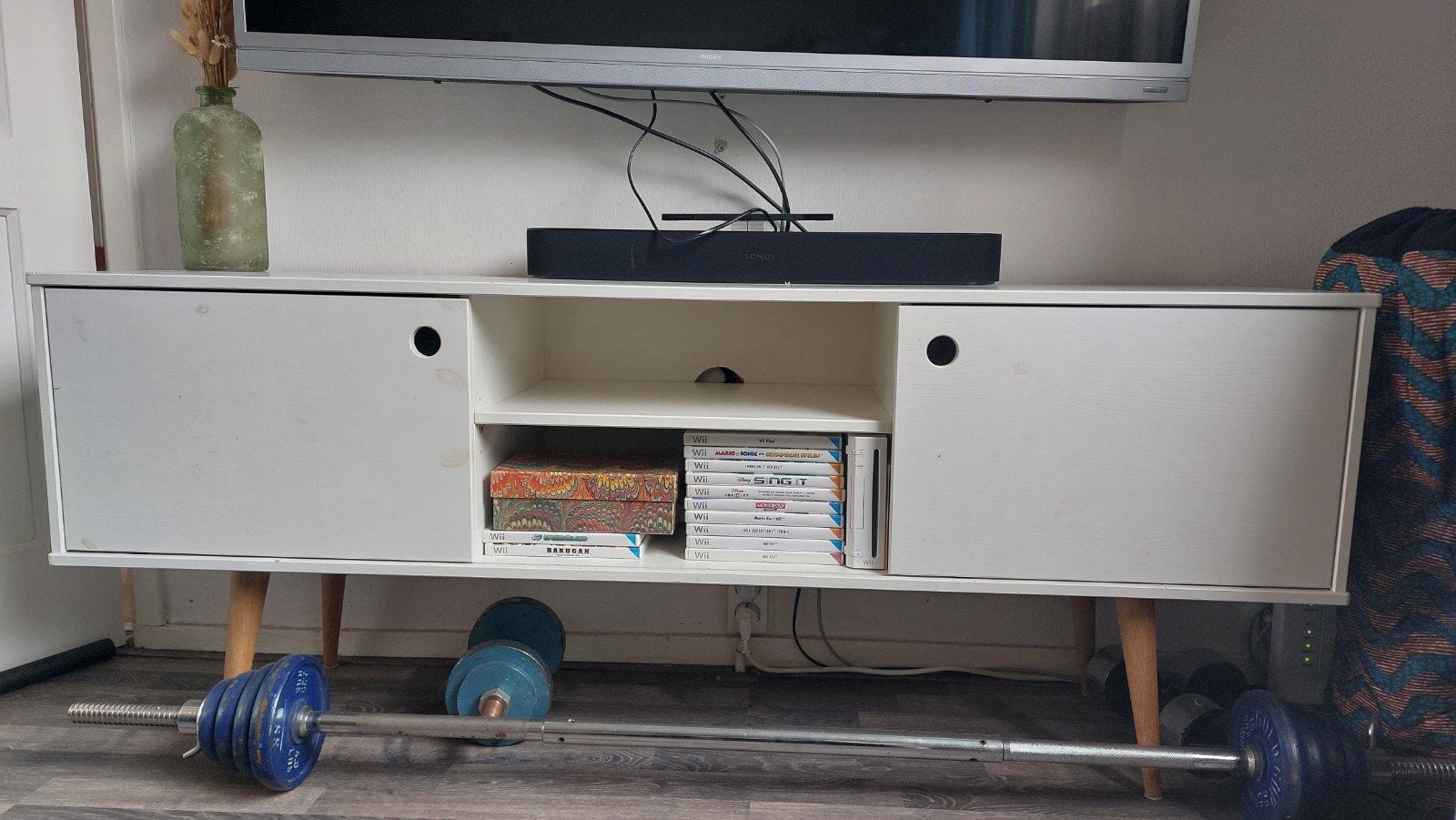 Wit tv meubel, Ophalen, 25 tot 50 cm, Minder dan 100 cm