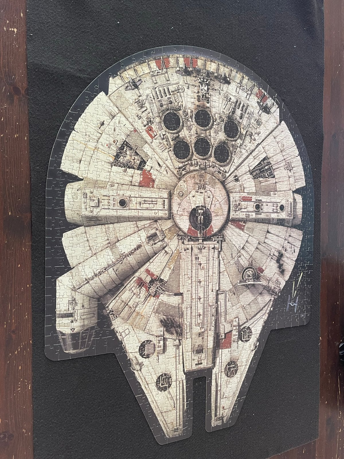 Star Wars Millennium Falcon legpuzzel 1000 stukjes, Ophalen of Verzenden, 500 t/m 1500 stukjes, Gebruikt, Legpuzzel