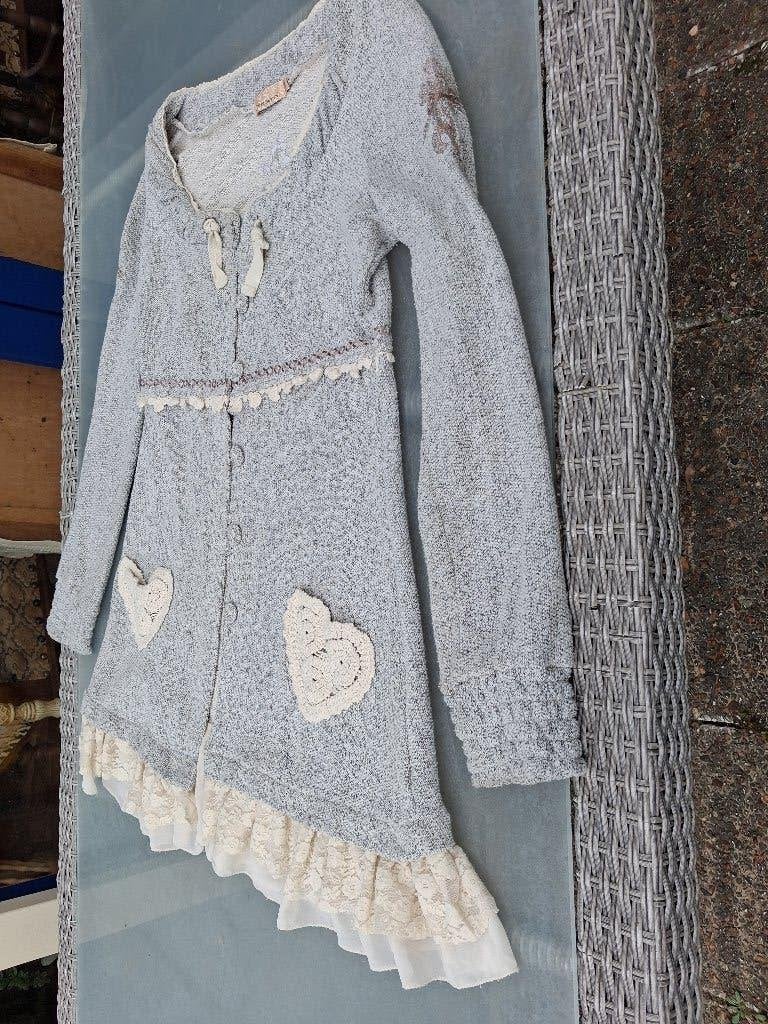 dames half lang vest exclusief creme kleur maat M, Ophalen of Verzenden, Zo goed als nieuw, Maat 38/40 (M), Beige