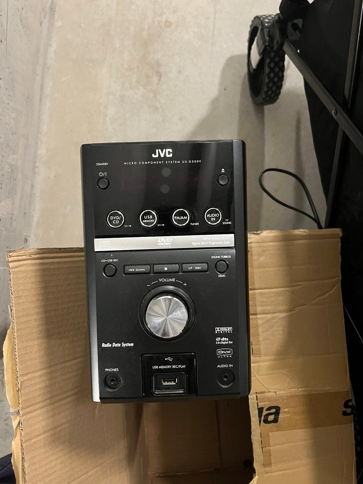 JVC vintage retro cd speler met 2 boxen, Audio, Tv en Foto, Stereo-sets, Ophalen of Verzenden, JVC