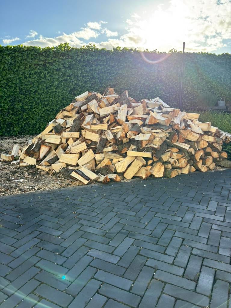 Gekloofd hout-kachelhout -brandhout, 3 tot 6 m³, Ophalen, Overige houtsoorten, Blokken