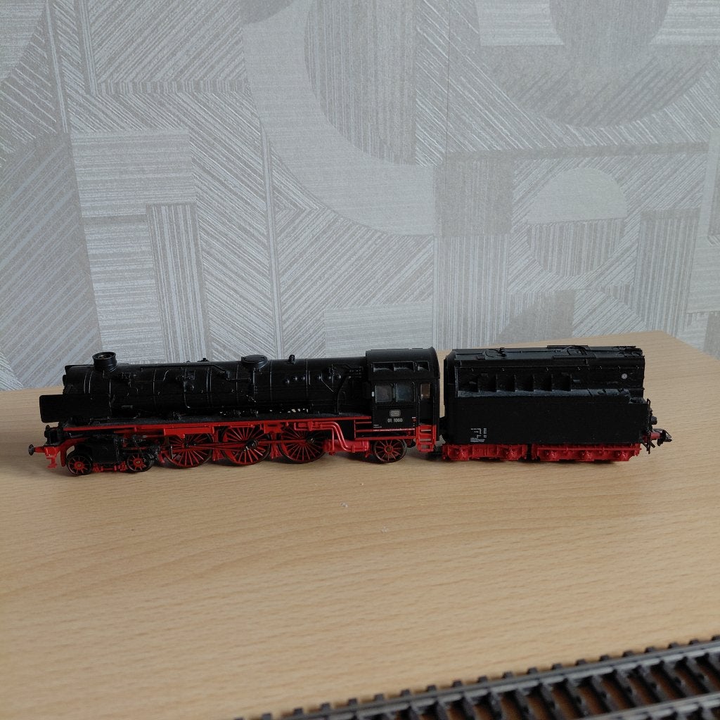 Stoom Locomotief Marklin met 2 autotransporters, Ophalen, Wisselstroom, Gebruikt, Locomotief