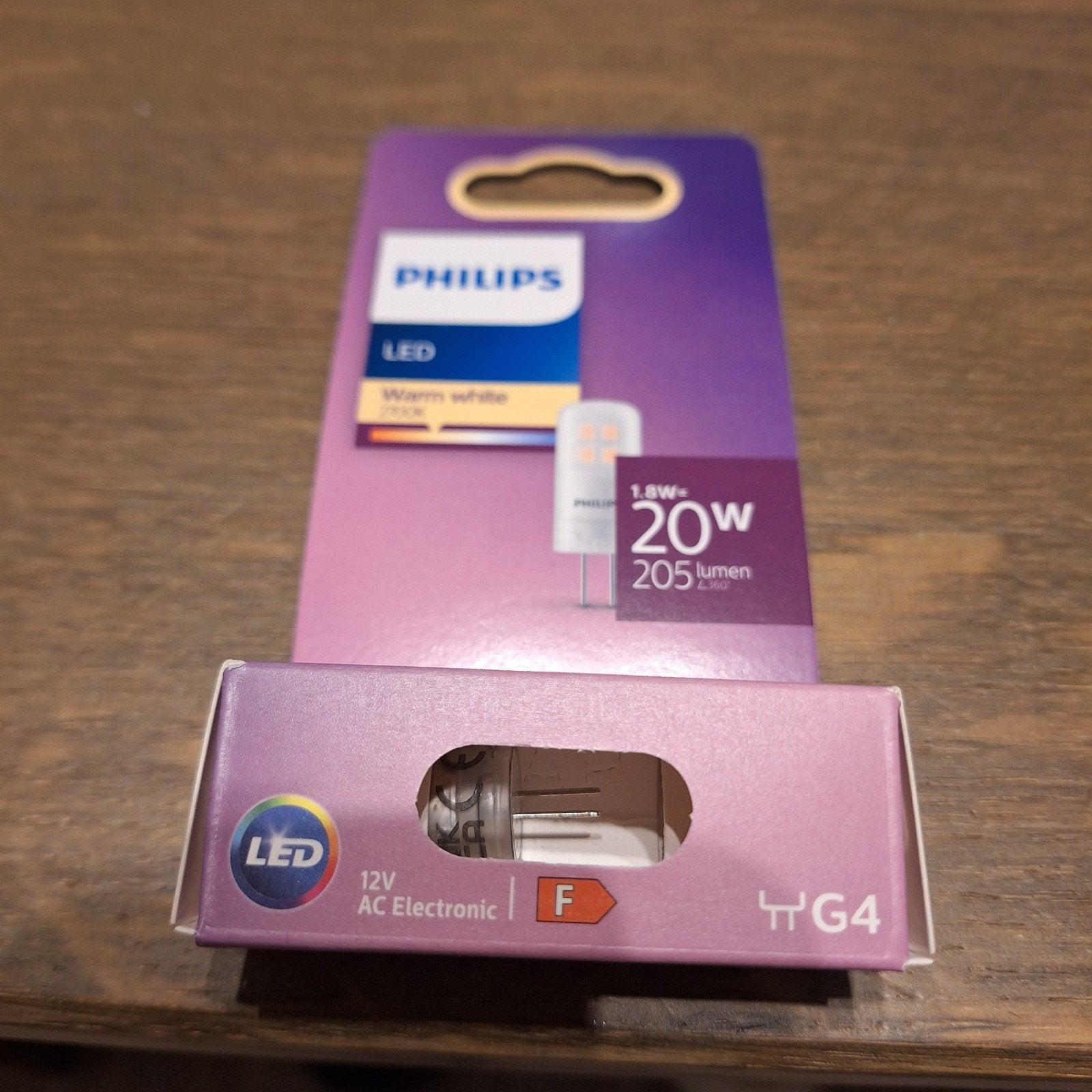 Philips LED G4 Lamp 1.8W (20W equivalent) Warm Wit, Philips, Led-lamp, Nieuw, Ophalen of Verzenden