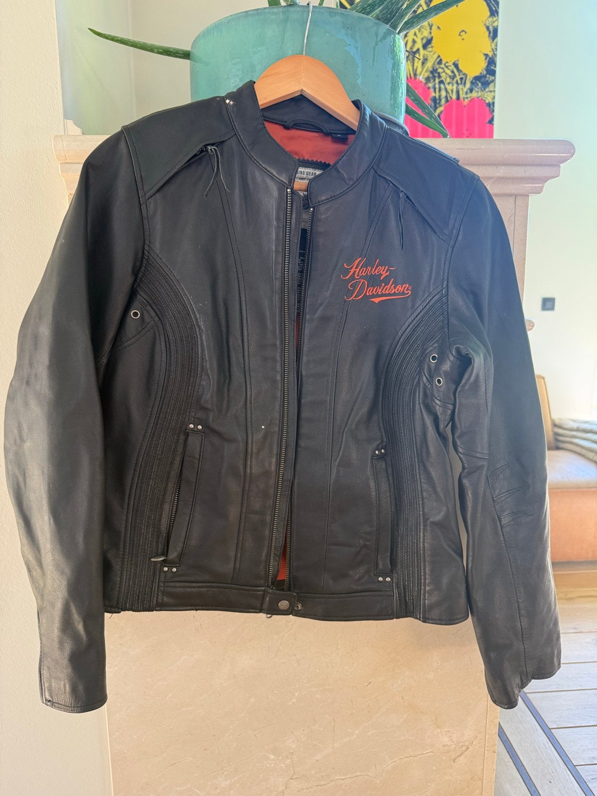 Harley-Davidson Leren Motorjas - Maat M, Motoren, Ophalen of Verzenden, Tweedehands, Dames, Jas | leer