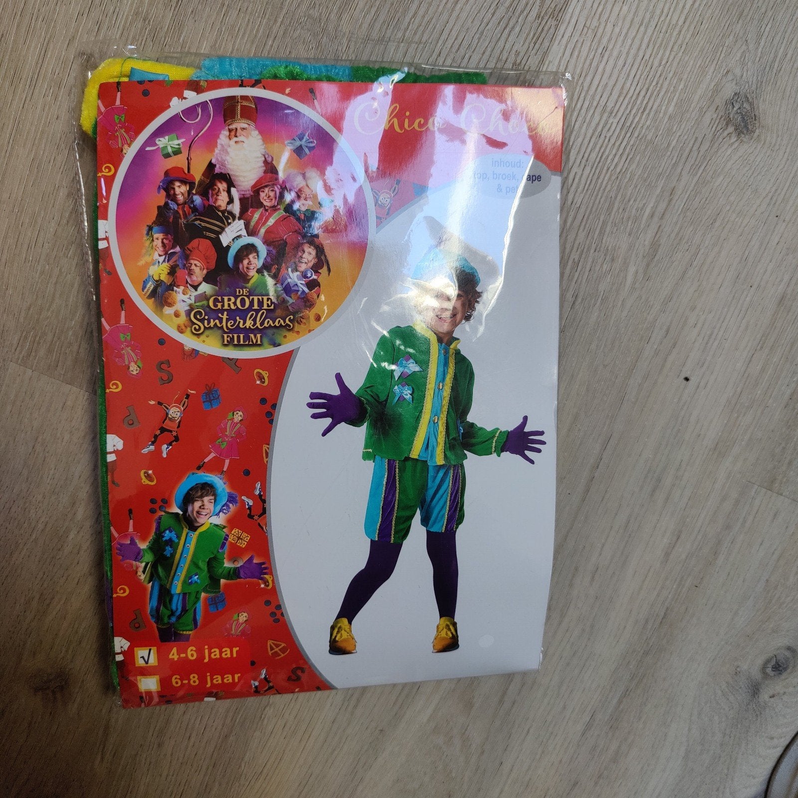 Nieuw Choco Chico Sinterklaas Piet Pak 4-6 jaar, Ophalen of Verzenden, Nieuw