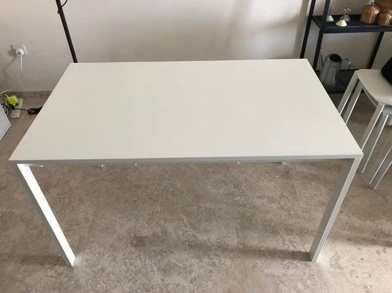 Ikea Melltorp tafel 125 x 75 x 74cm, Gebruikt, 100 tot 150 cm, 50 tot 100 cm, Vier personen