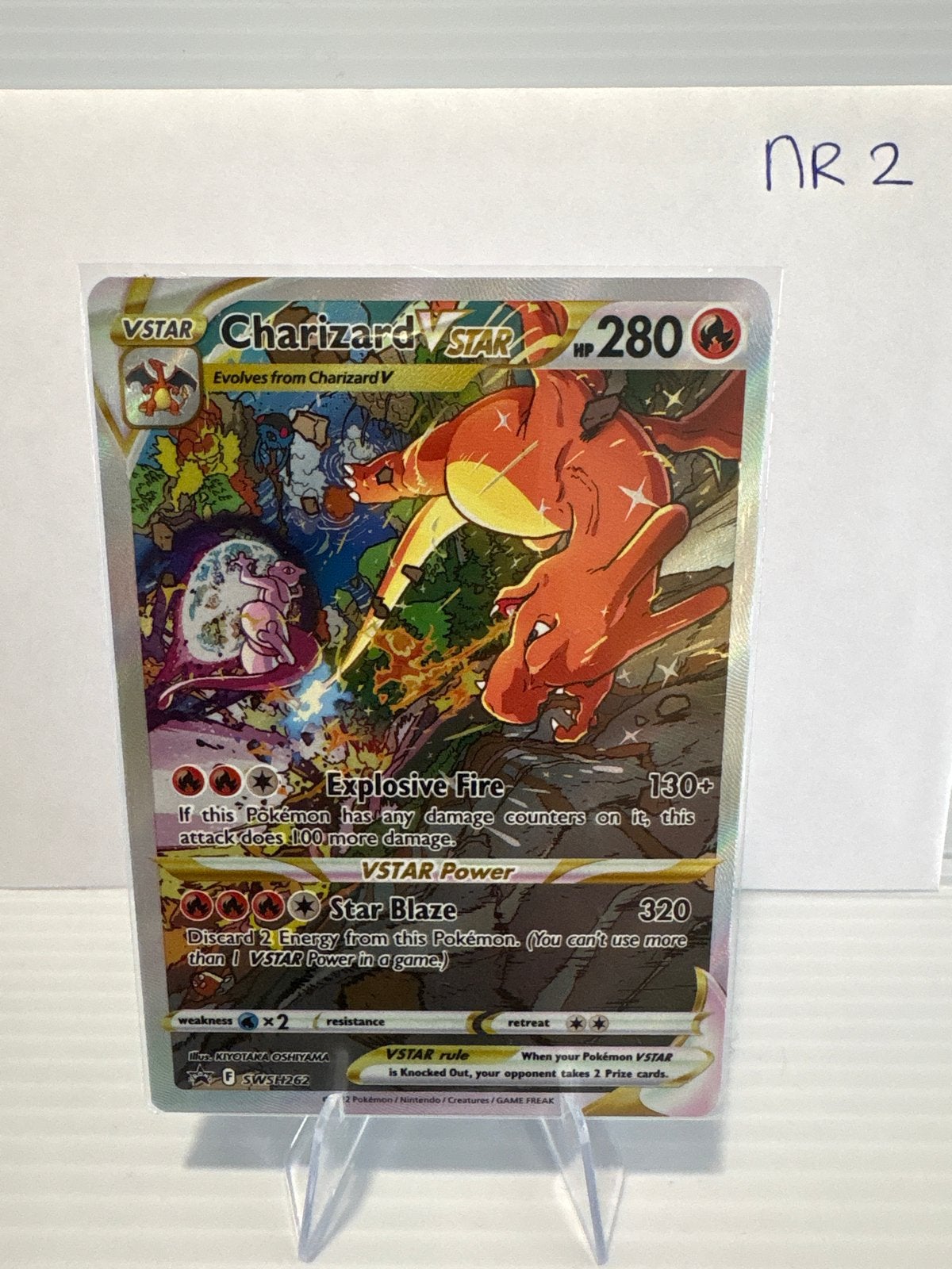 Charizard VSTAR SWSH262 Black Star Promo Pokémon Kaart NM, Ophalen of Verzenden, Zo goed als nieuw, Losse kaart, Foil