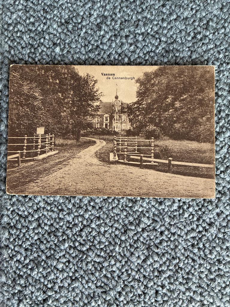 Oude Ansichtkaart Kasteel Cannenburch Vaassen Gelderland, Ophalen of Verzenden, Voor 1920, Gelopen, Gelderland