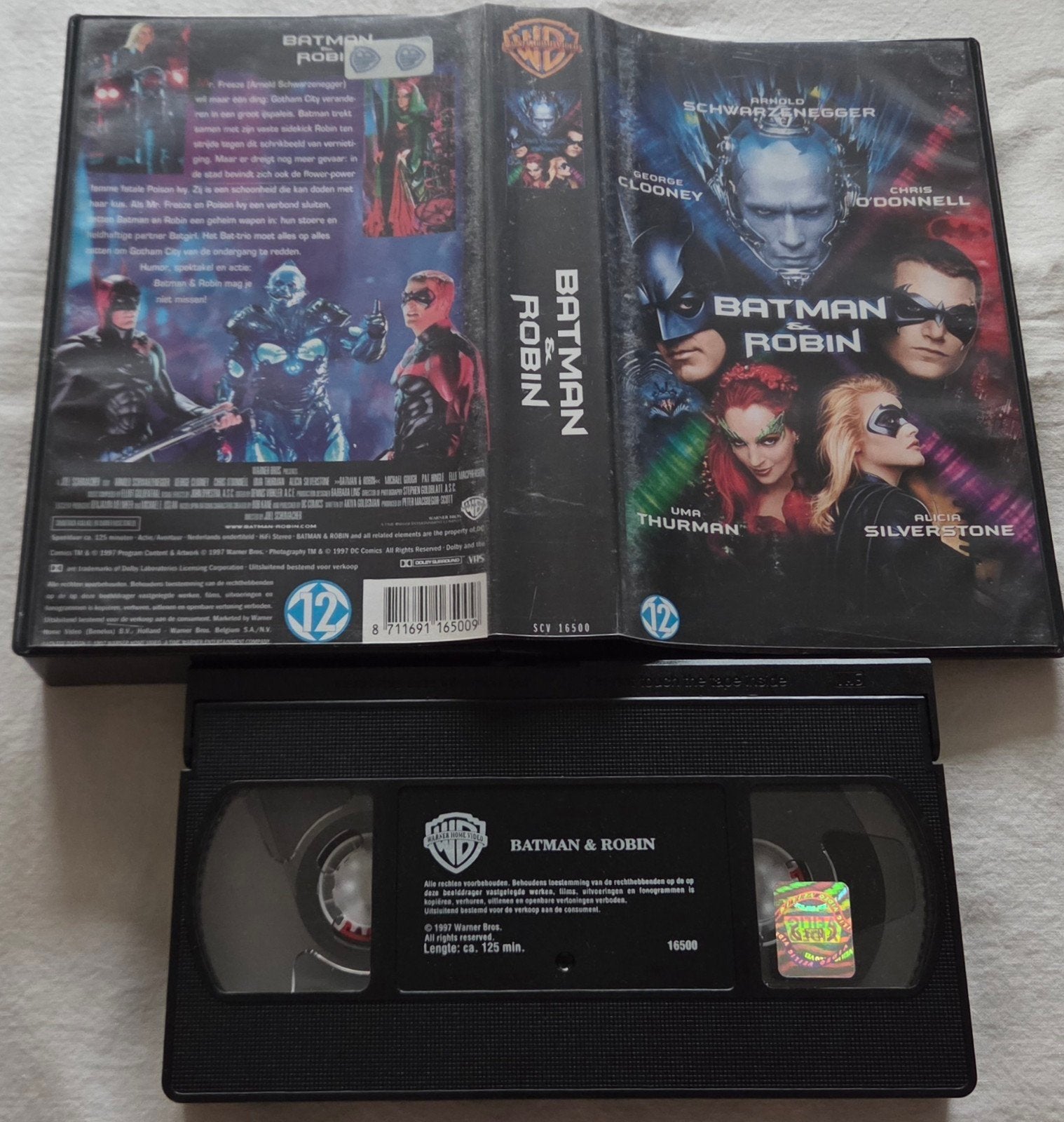DC Batman & Robin VHS Actie, Vanaf 16 jaar, Ophalen of Verzenden, Gebruikt, Actie en Avontuur