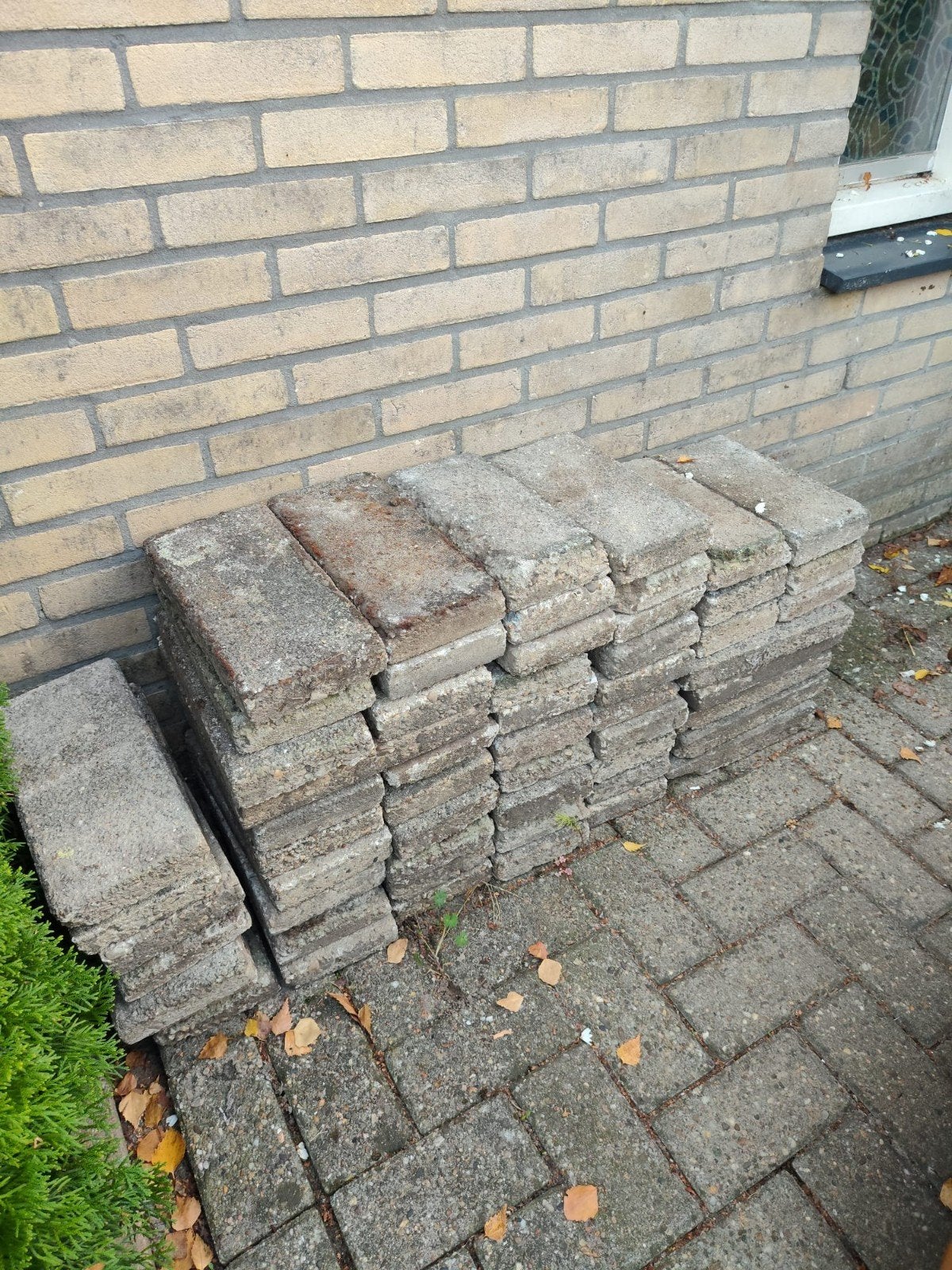 tuintegels beton ., Tuin en Terras, Ophalen, Gebruikt, Beton, Terrastegels