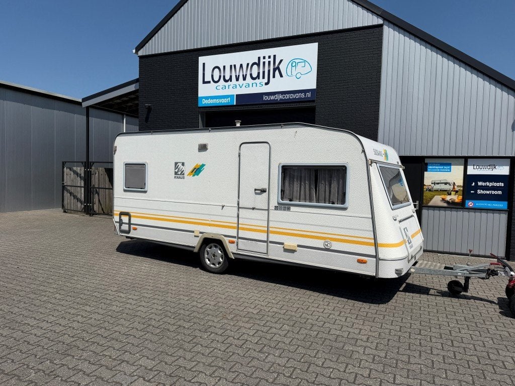 KNAUS Südwind 495 TF ’96 (Fransbed, Rondzit), Caravans en Kamperen, Rondzit, Bedrijf, Lengtebed, 6 tot 7 meter