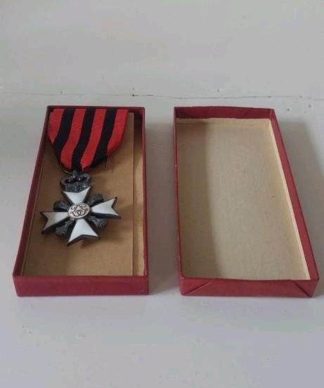  Belgisch Burgerkruis medaille  overheid orgineel doosje, Ophalen of Verzenden