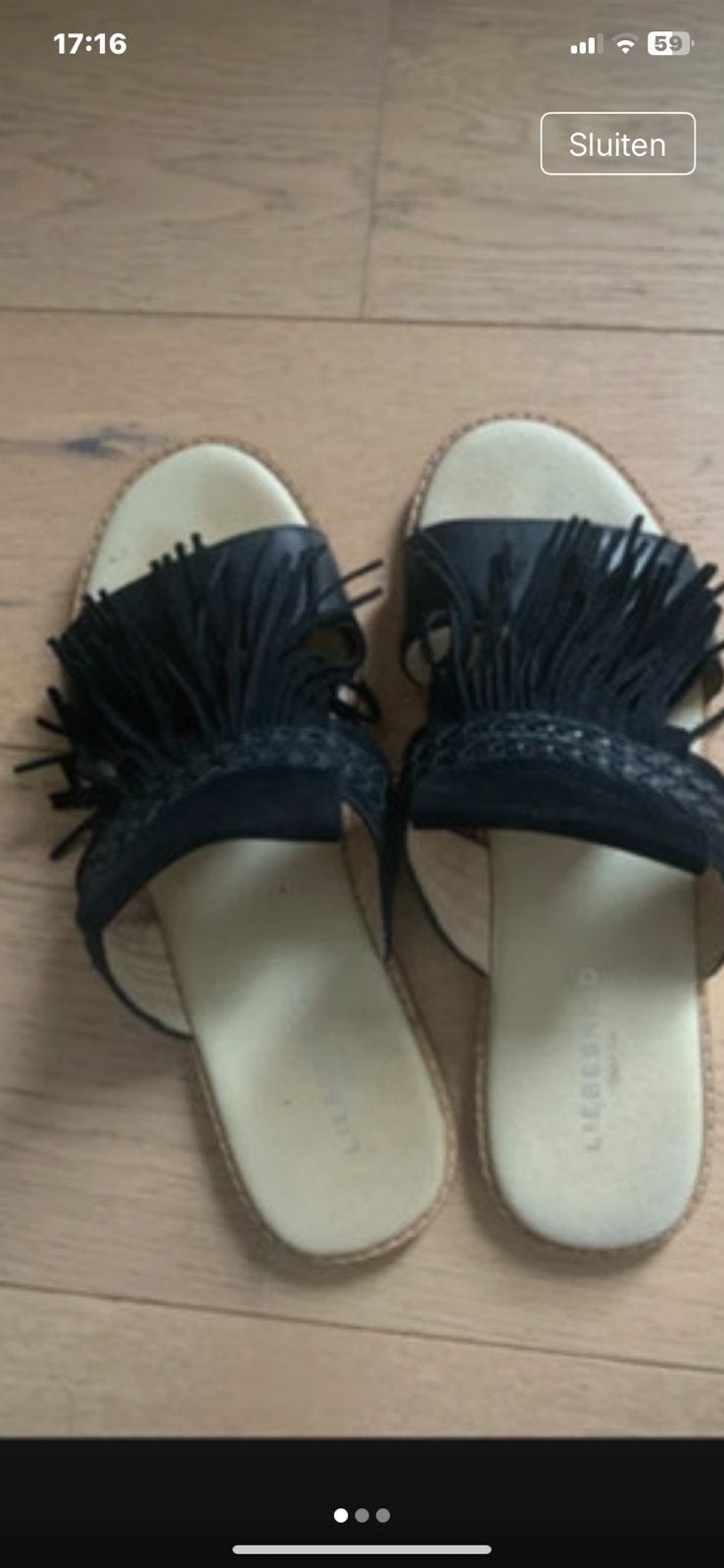 Liebeskind slippers, Kleding | Dames, Schoenen, Ophalen of Verzenden, Zo goed als nieuw, Zwart