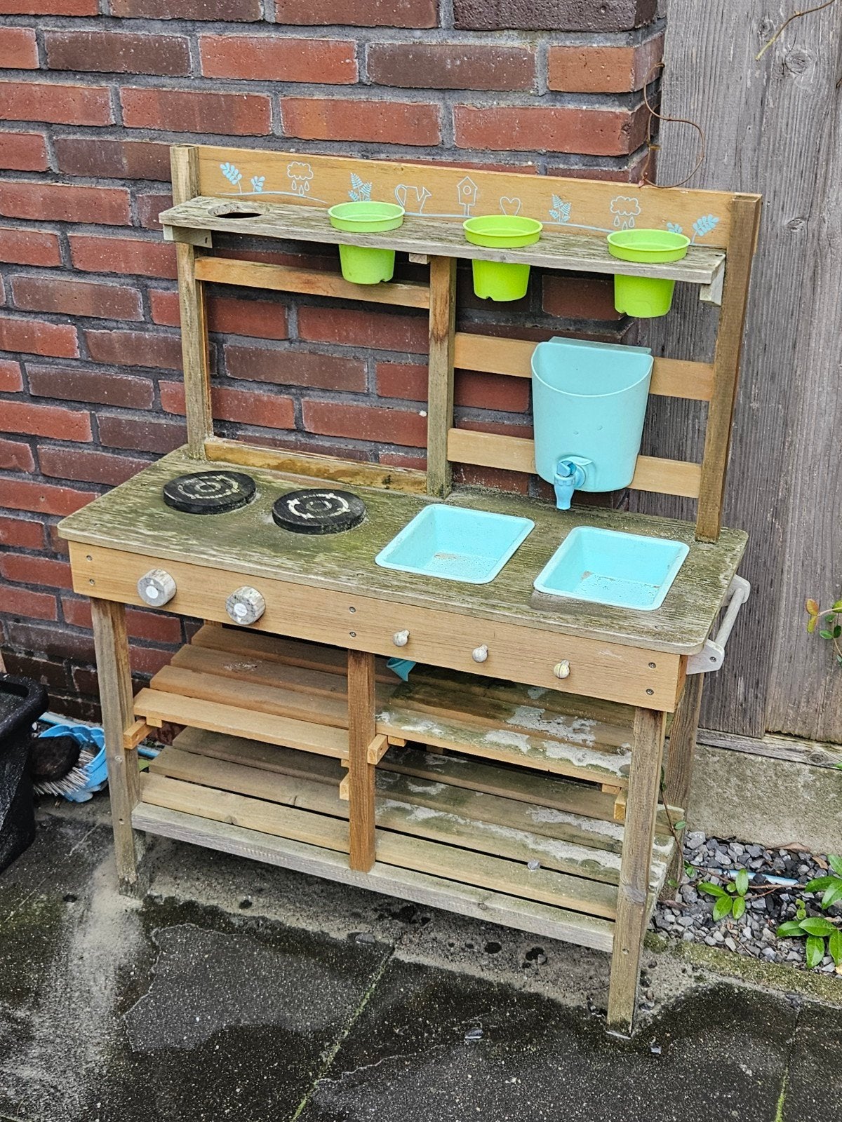 Modder tafel voor kinderen, Ophalen, Gebruikt, Hout