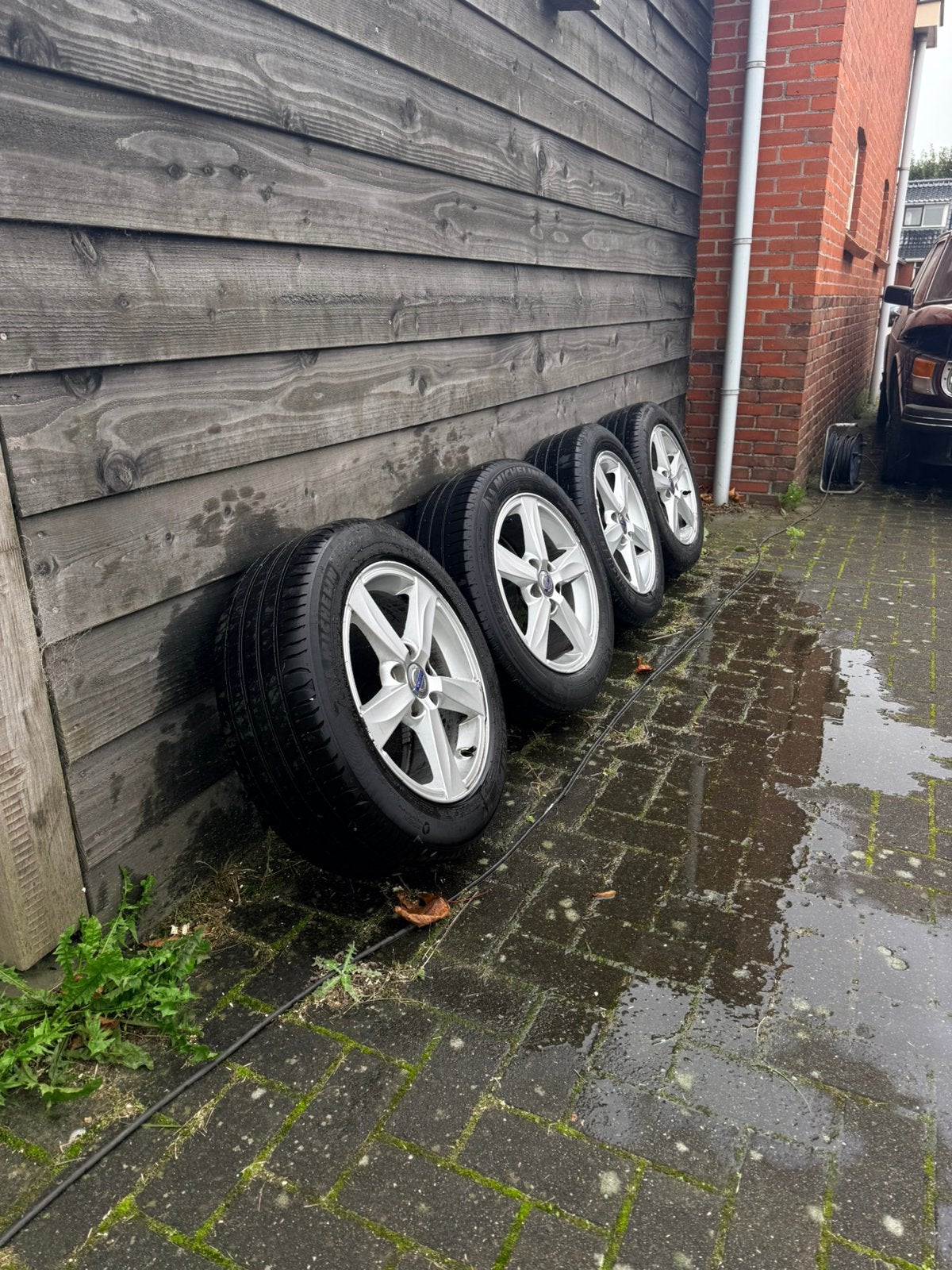 Originele Volvo 16” lichtmetalen velgen – set van 4 – 5x108, Ophalen, Zo goed als nieuw