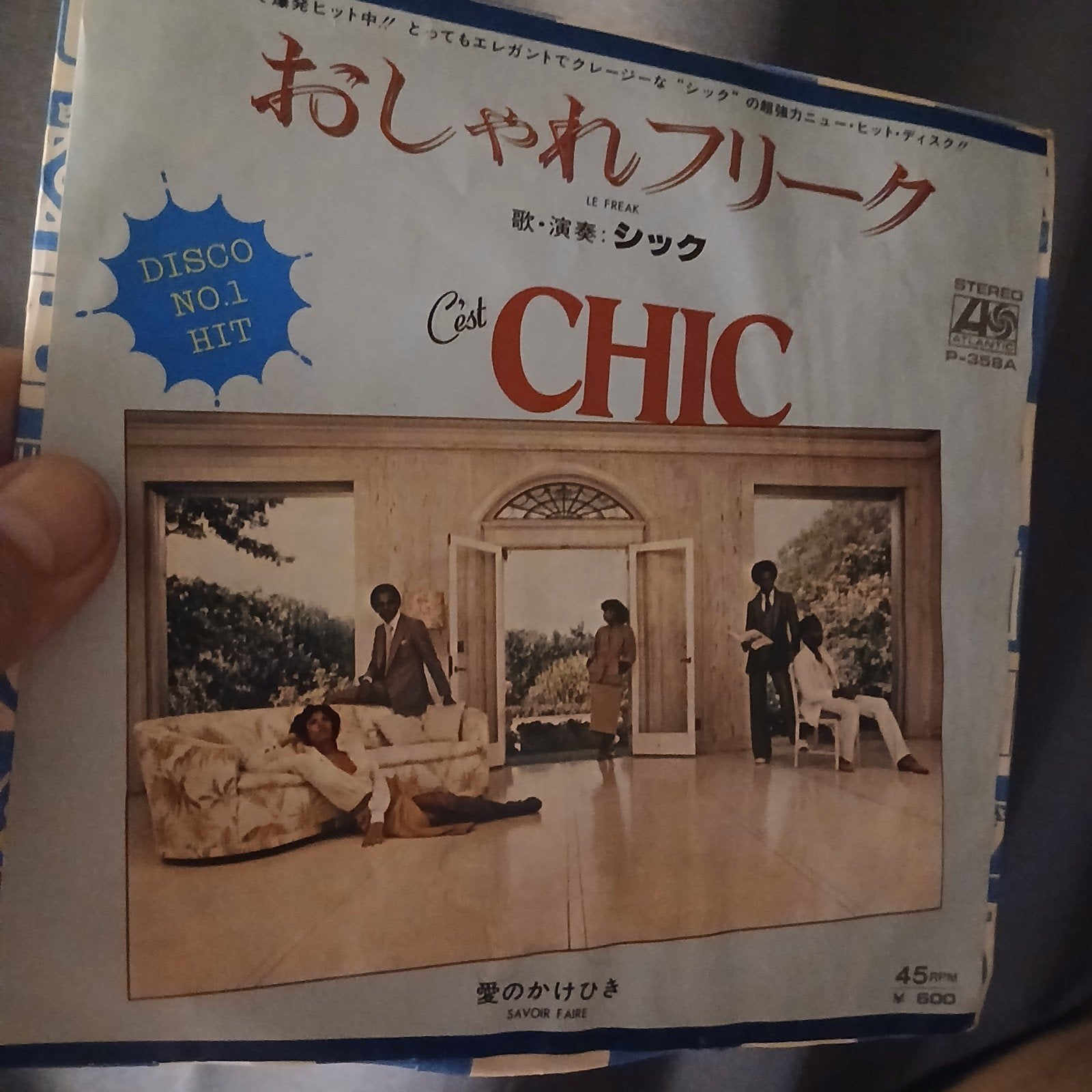 Chic - Le Freak (Japanse persing, 1978) 7 inch vinyl single, Cd's en Dvd's, Fotohoes, 7 inch, Ophalen of Verzenden, Zo goed als nieuw