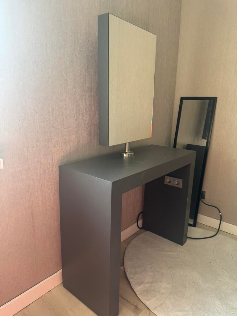 Zwarte kaptafel/bureau, Ophalen, Gebruikt, Minder dan 50 cm, Minder dan 100 cm