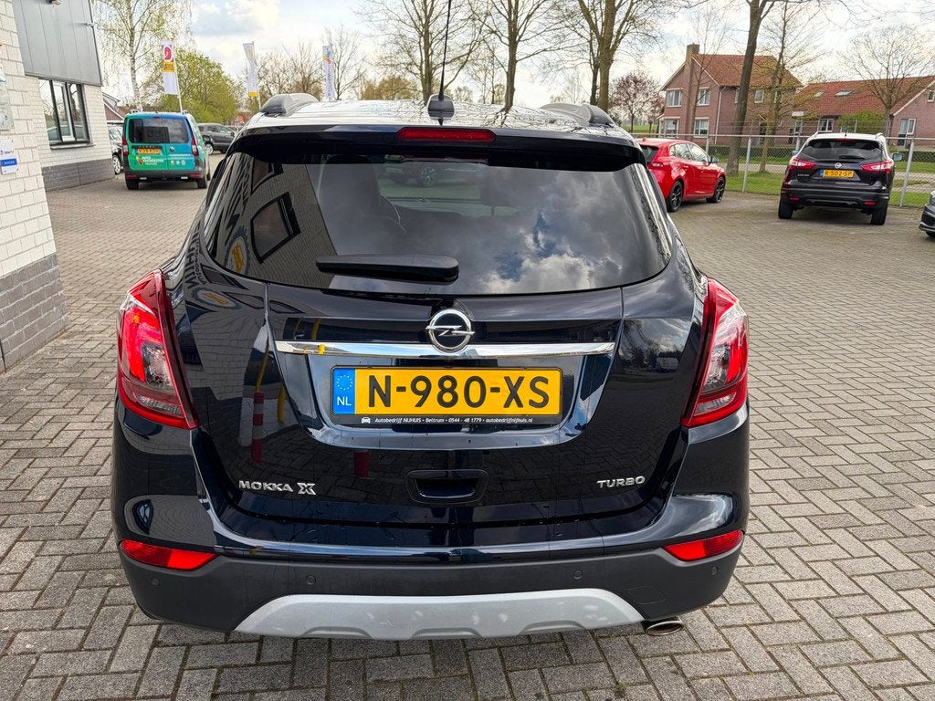 Opel Mokka X 1.4 Turbo Innovation / Carplay / Climate Contro, Auto's, Opel, 15 km/l, Gebruikt, Blauw, Leder en Stof