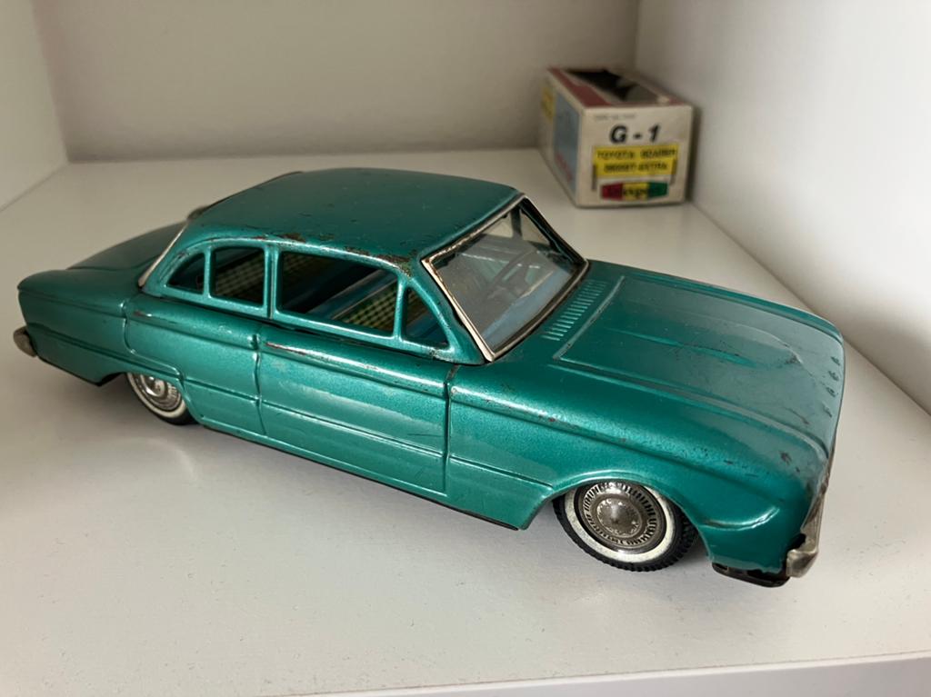Bandai Ford Falcon antieke vintage blikken speelgoed, Verzenden