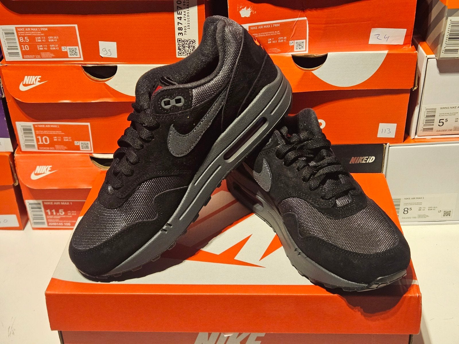 Nike air max 1 bred ds maat 40, Zwart, Nike, Nieuw, Ophalen of Verzenden