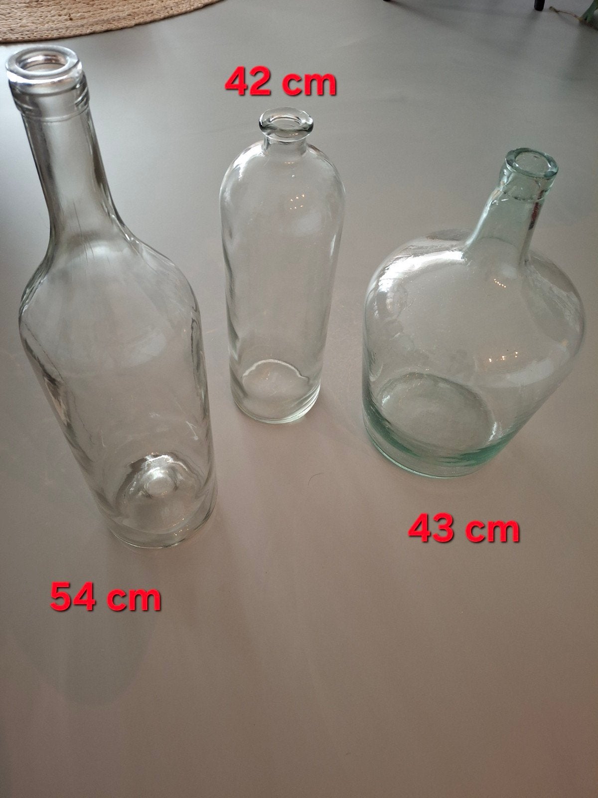 Glazen vazen, decoratie, Ophalen, Gebruikt, Transparant, Glas